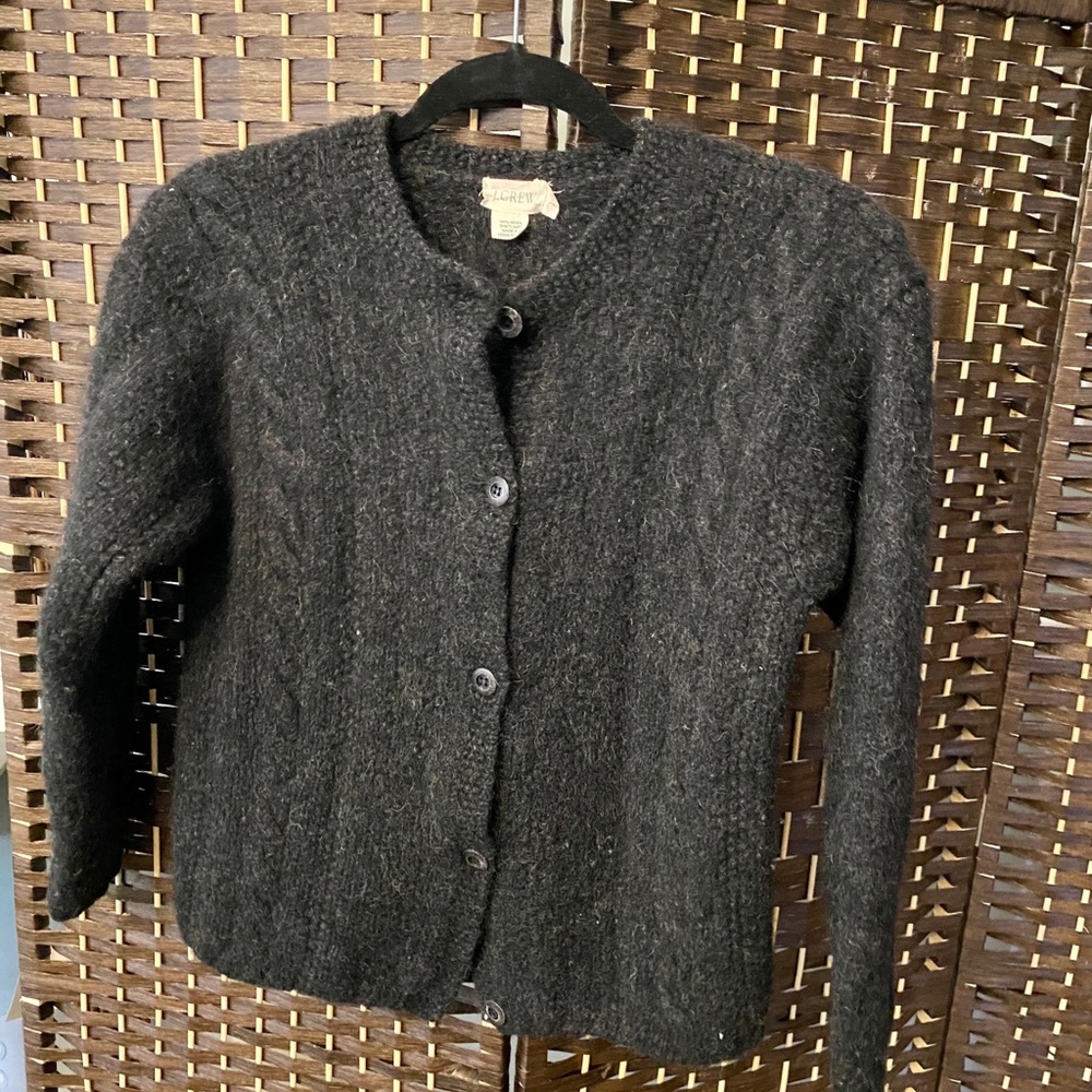 J. Crew 100 percent wool button up sweater